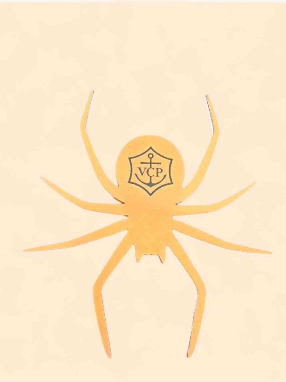 Rare Veuve Clicquot VCP Halloween Spider Plastic Decal Champagne Promo Display